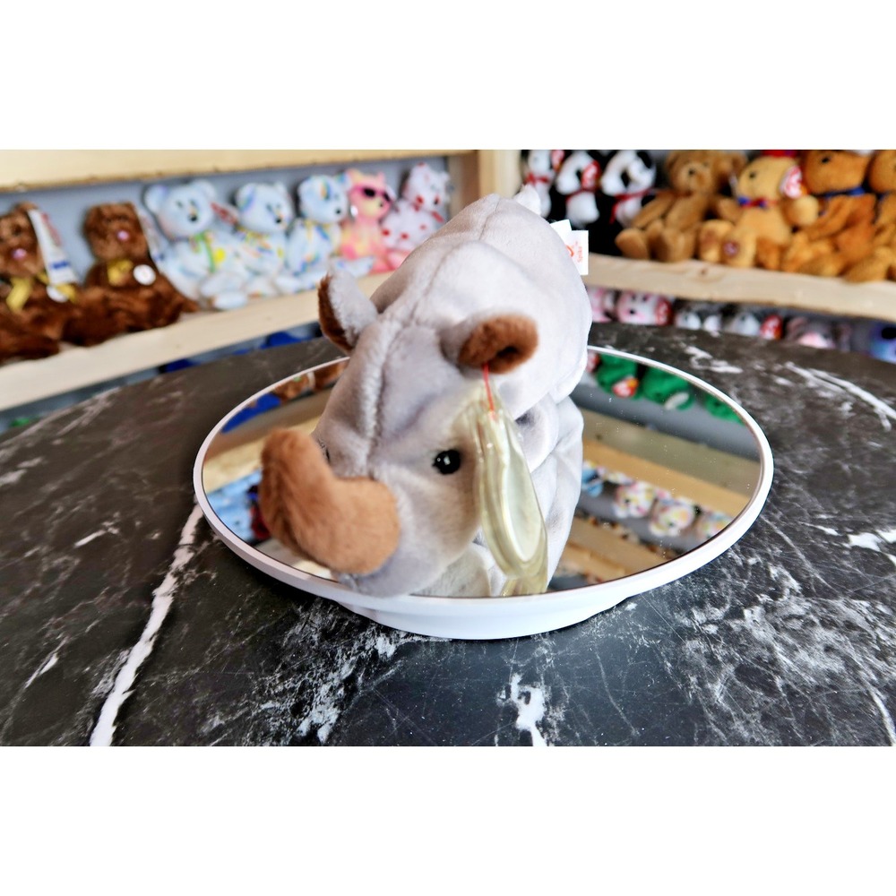 TY Beanie Baby - Spike the Rhinoceros‎ | MWMT | Vintage | Rare